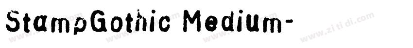 StampGothic Medium字体转换